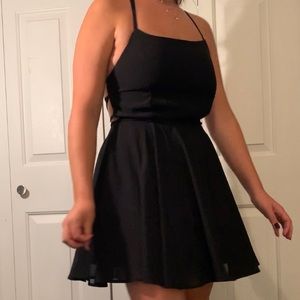 LBD, cross-cross open back